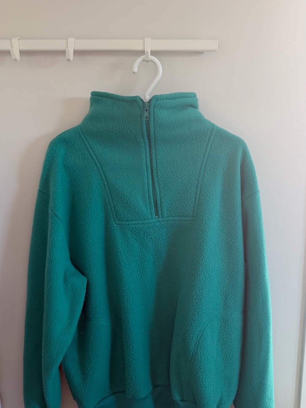 Vintage Nordic Green Half Zip Fleece